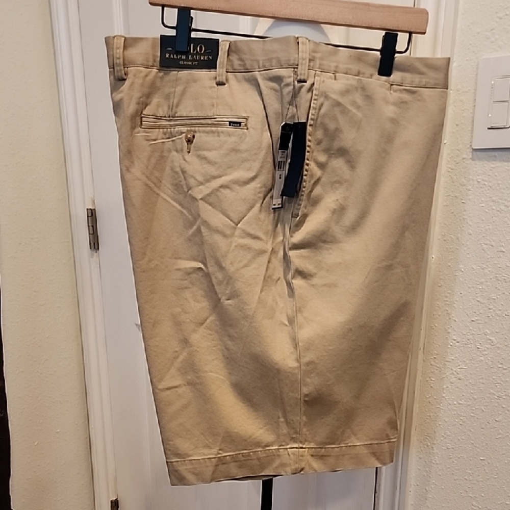 NWT Polo Ralph Lauren Classic Fit Tan Shorts 56B